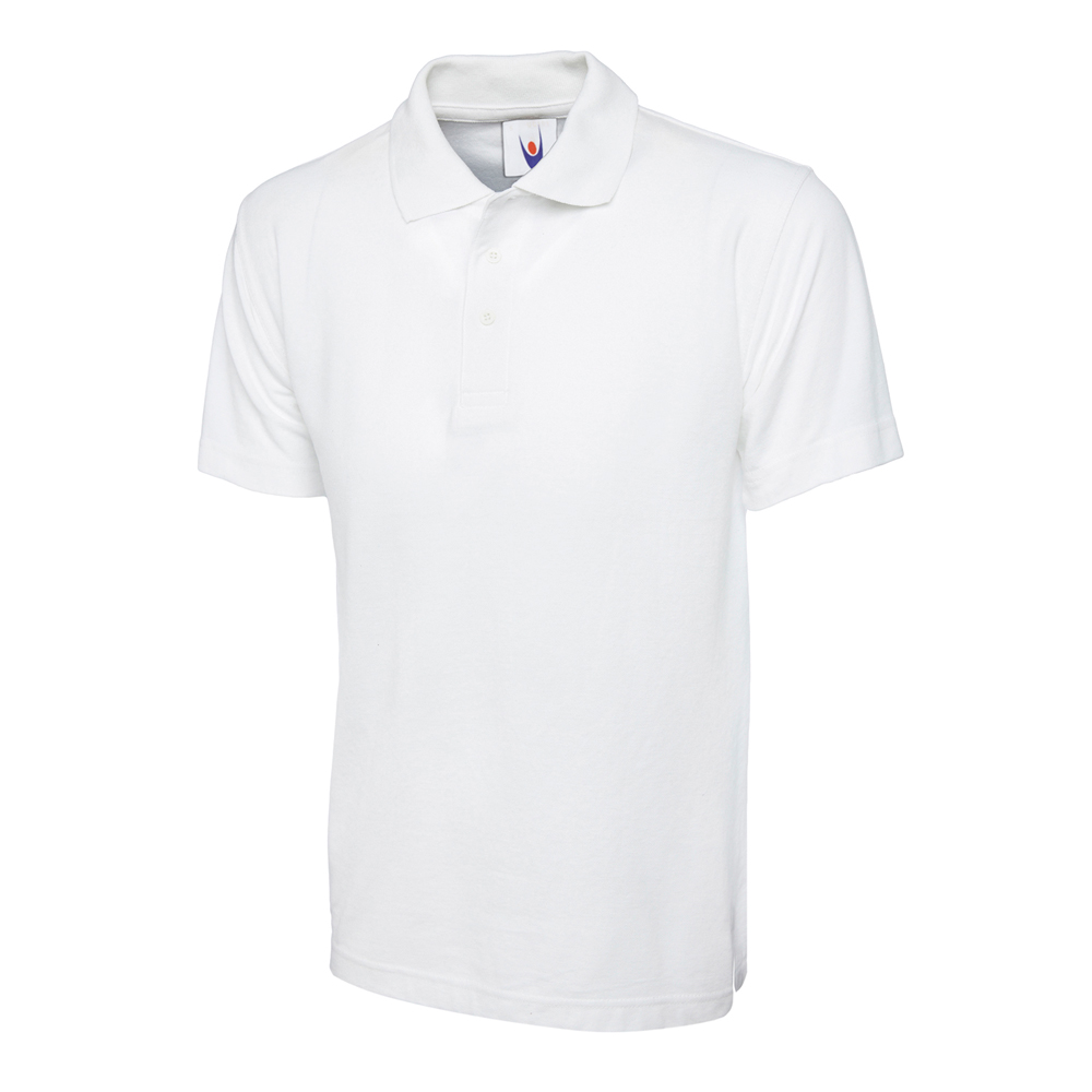 Uneek UC101 Classic Poloshirt - White - Medium