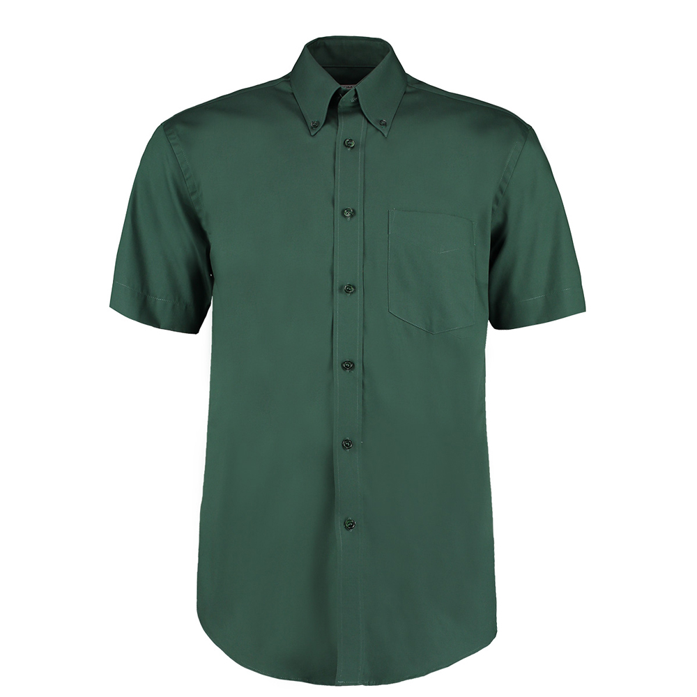 Kustom Kit KK109 Premium Short Sleeve Oxford Shirt - Bottle - 14.5
