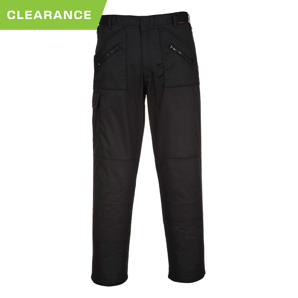 Portwest S887 Action Trousers - Black - 32S