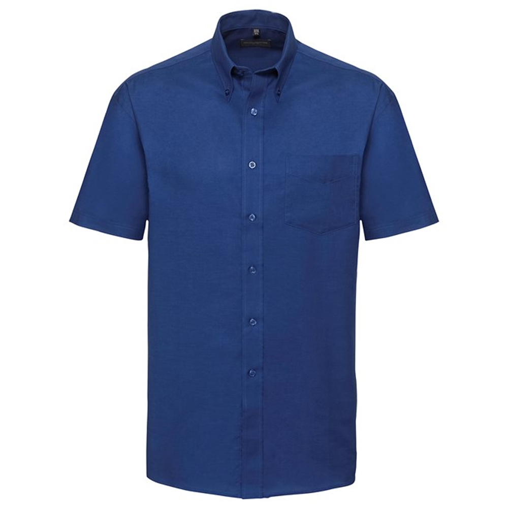 Russell J933M S/S Classic Oxford Shirt - Bright Royal - 18