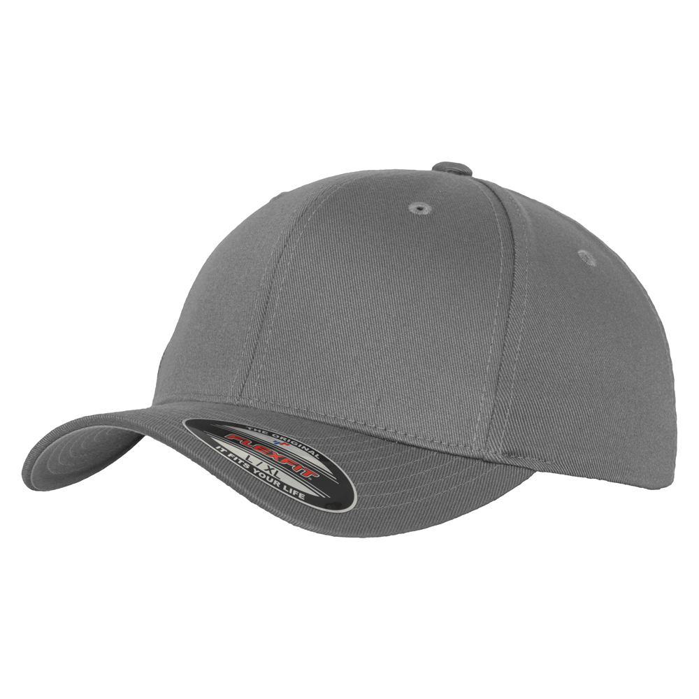 Yupoong Flexfit YP004 Fitted Baseball Cap - Grey S/M