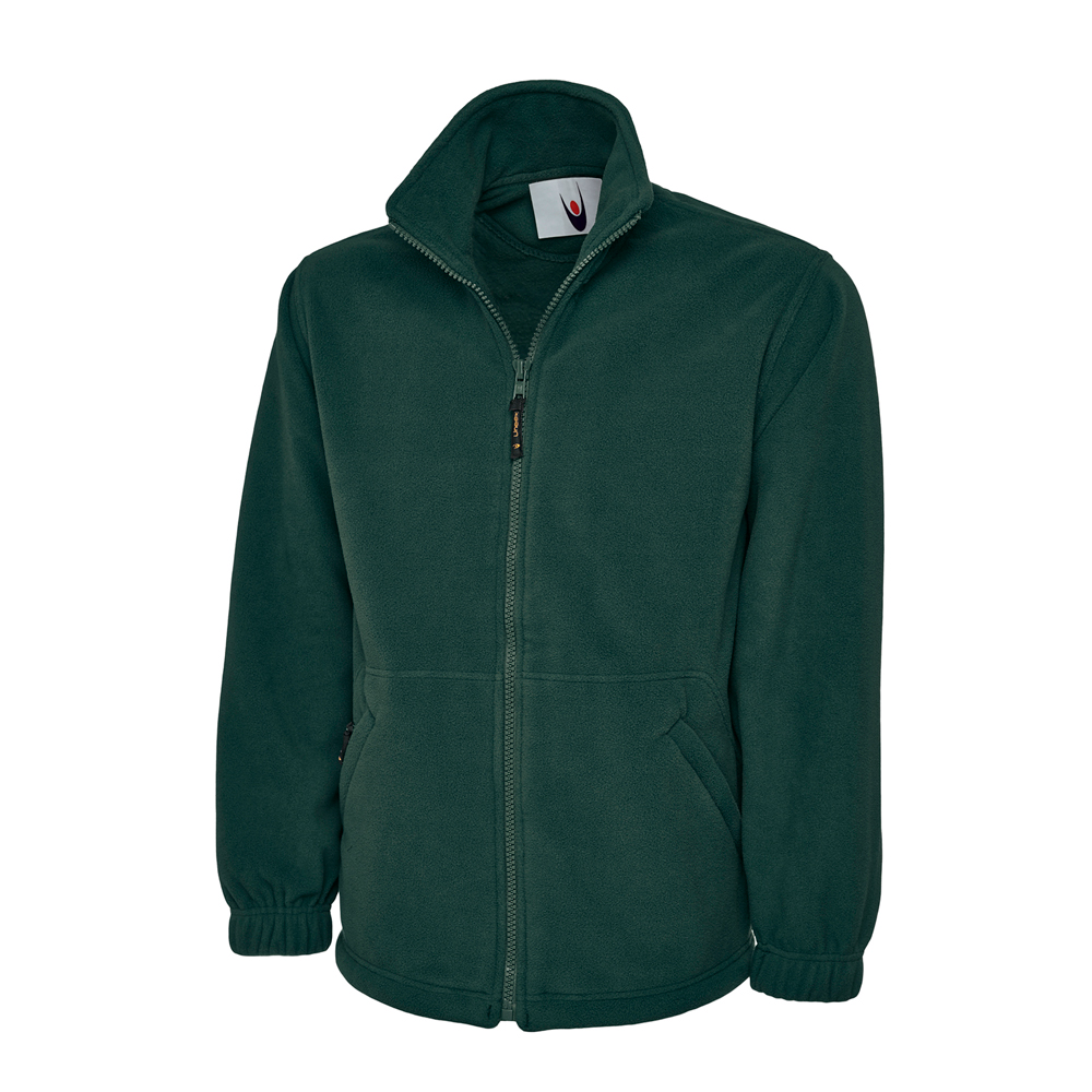 Uneek UC604 Classic Full Zip Fleece Jacket - Bottle Green - XL