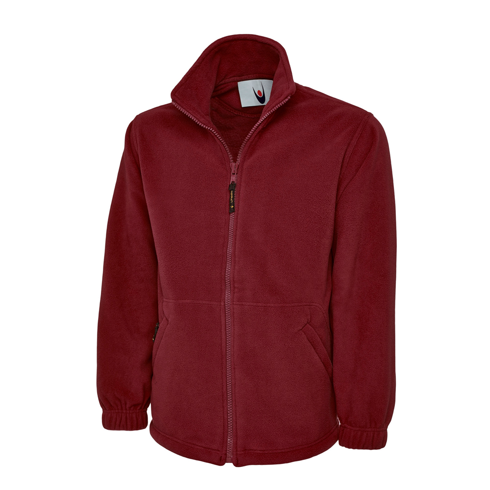 Uneek UC604 Classic Full Zip Fleece Jacket - Maroon - XS