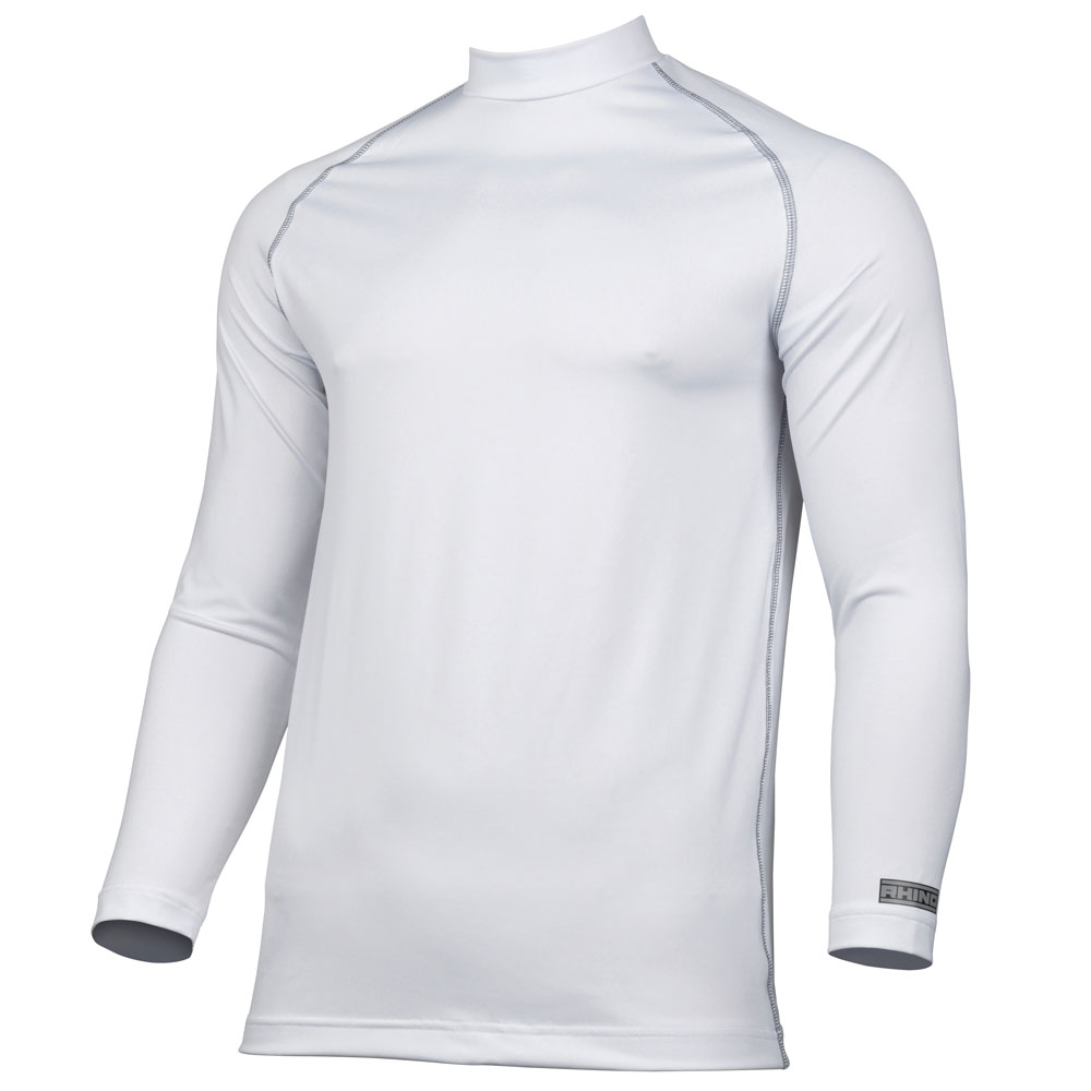 Rhino RH001 Long Sleeve Baselayer - White - Small/Medium