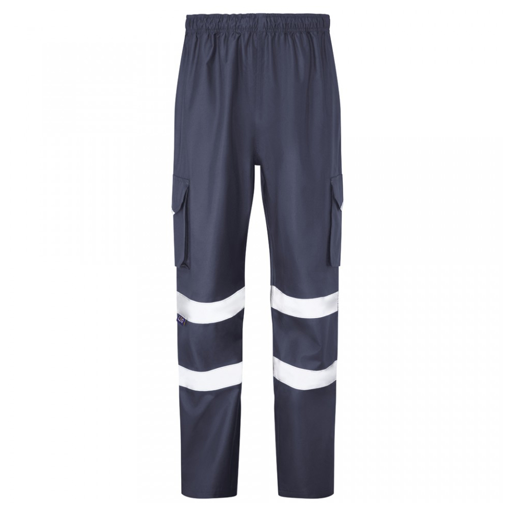 Leo L01 Appledore EcoViz 4K Cargo Overtrouser - Navy - Small