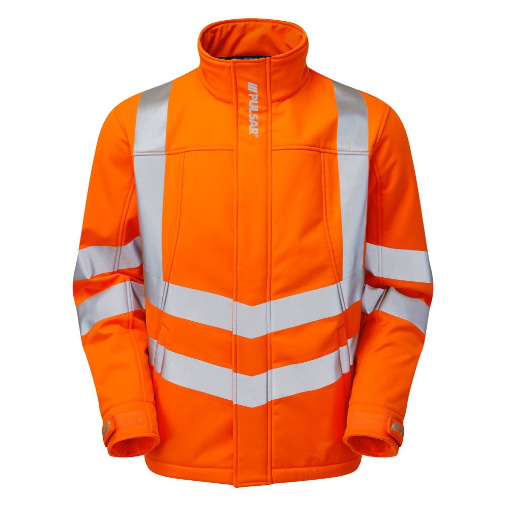 PULSAR PR535 Interactive Softshell Jacket - Hi Viz Orange - Small