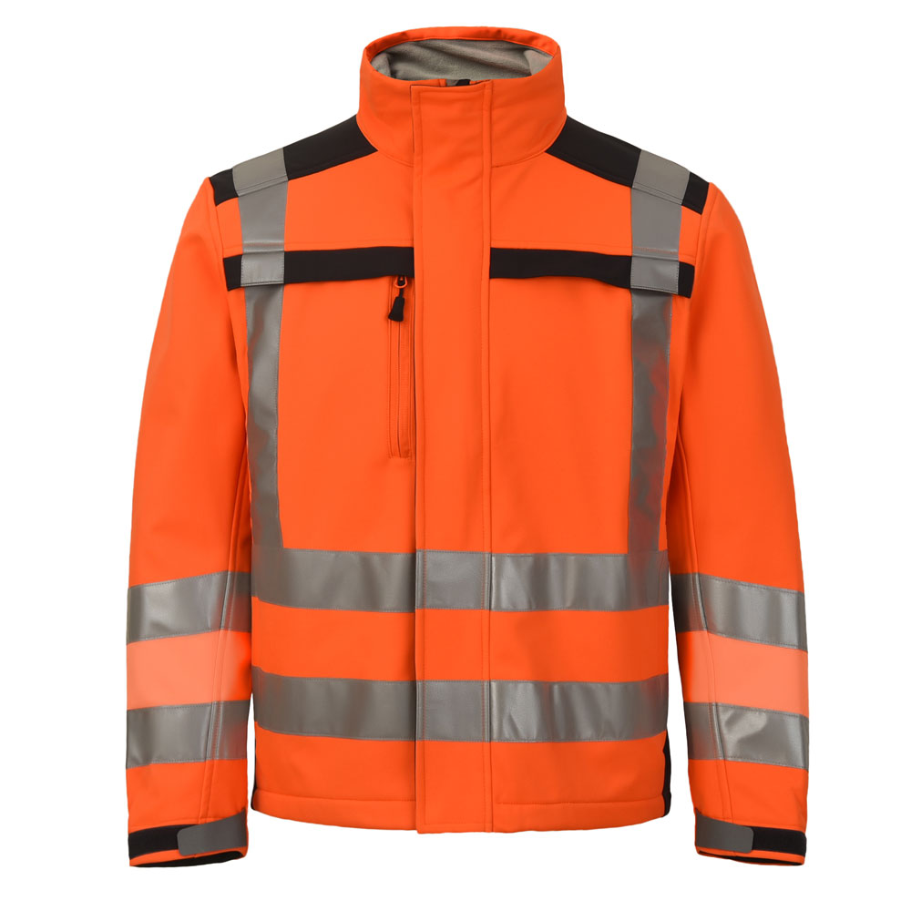 Aqua FJ075 Softshell Jacket - Hi Viz Orange - Medium
