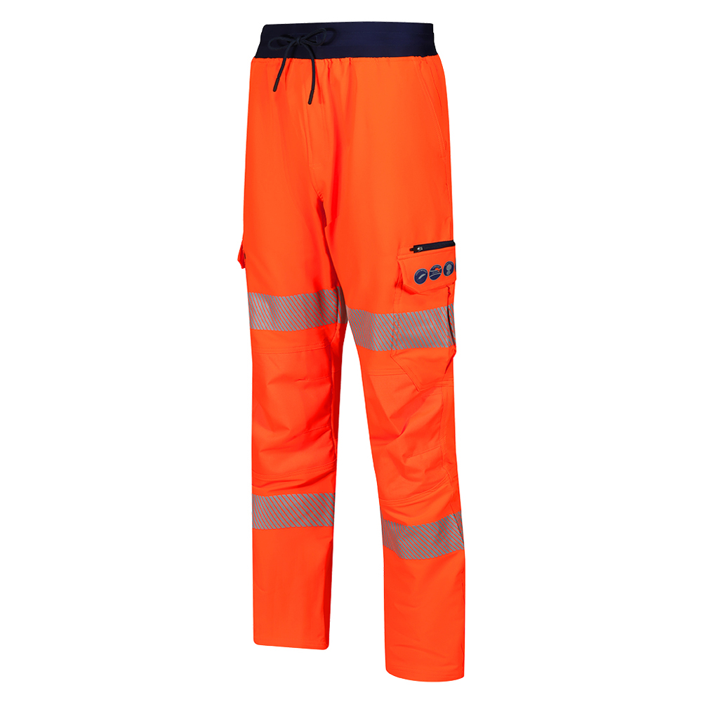 Aqua TR748 Hi-Viz lightweight Stretch cargo trouser - Hi Viz Orange - Small