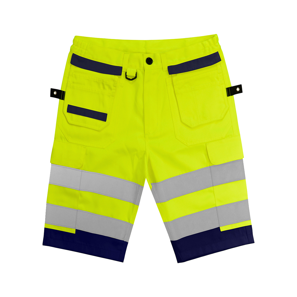 Black Knight Stride Combat Shorts Hi Viz Yellow/Navy 28"