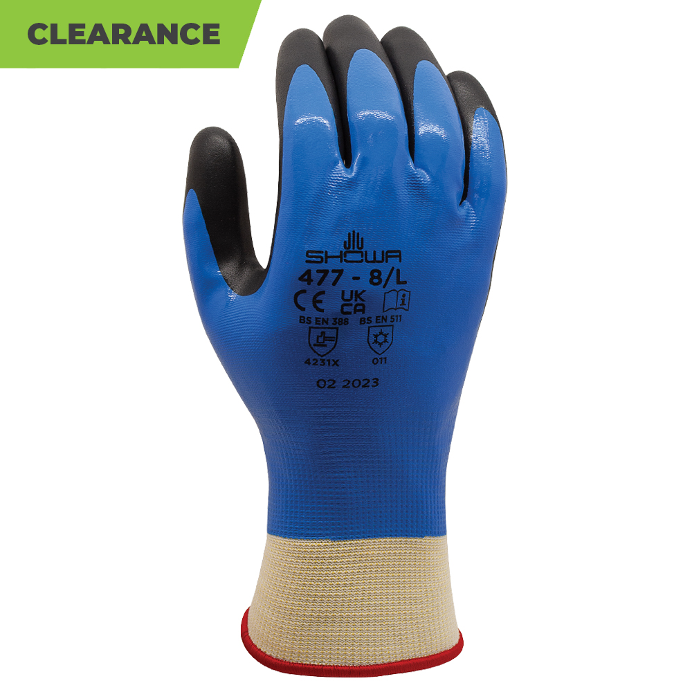 Showa 477 Insulated Nitrile Foam grip Glove - 10