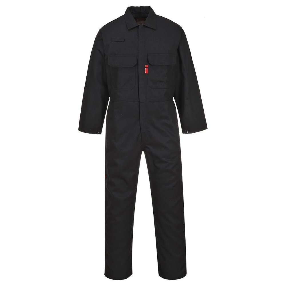 Portwest BIZ1 Bizweld FR Coverall Black XSmall Reg Leg