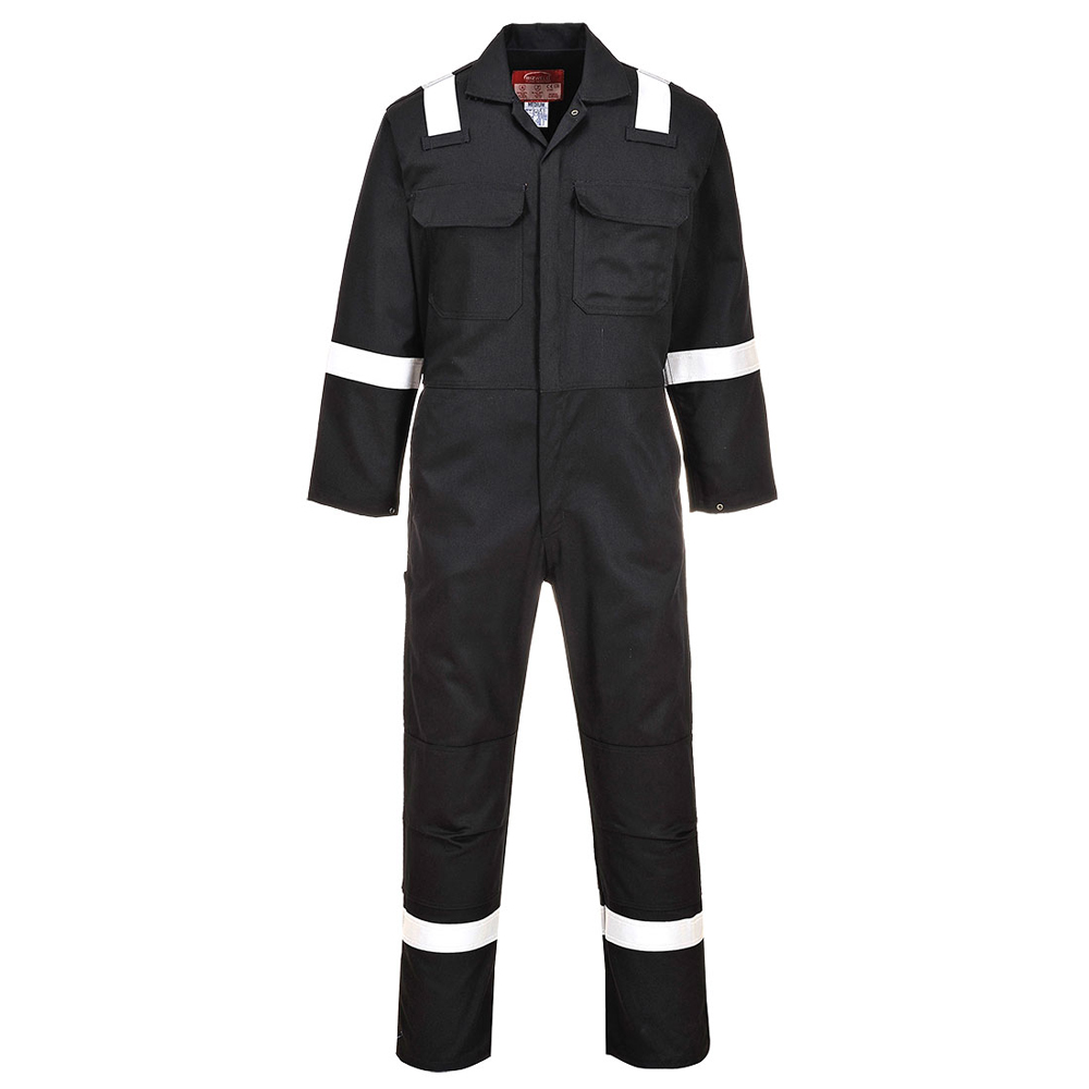 Portwest BIZ5 Bizweld Iona FR Coverall Black Small Reg Leg