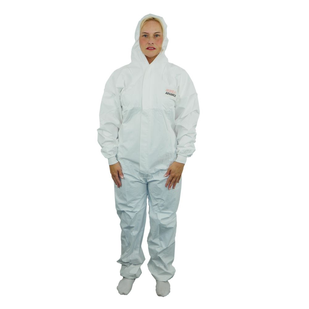 Polyco Healthline DC05 Type 5/6 Microporous Coverall White - Medium