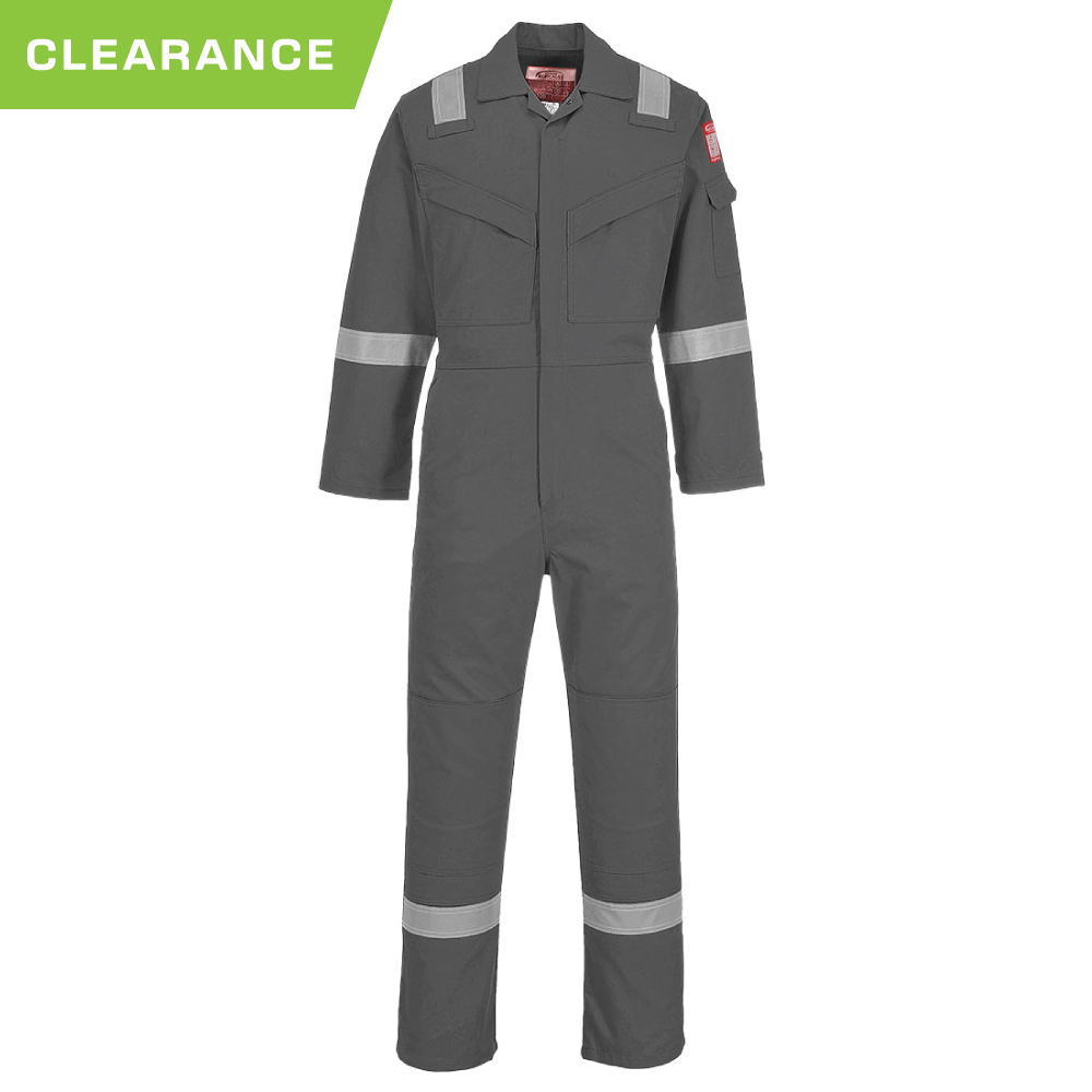 Portwest FR21 - Bizflame Work Lightweight FR Coverall - Grey 2XL