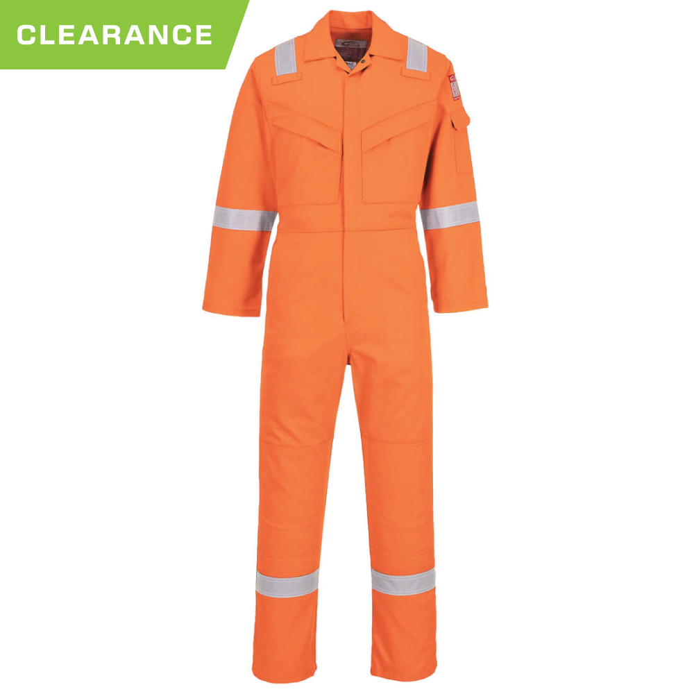 Portwest FR21 - Bizflame Work Lightweight FR Coverall - Orange 3XL